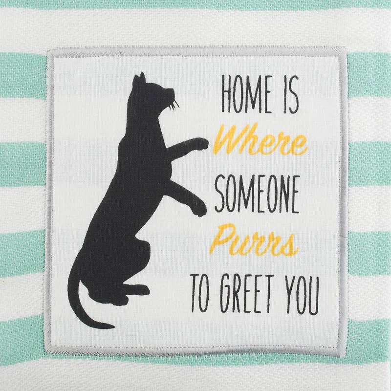 DII® Cat Greeting Embroidered Dishtowels, 2ct.