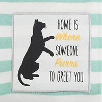 DII® Cat Greeting Embroidered Dishtowels, 2ct.