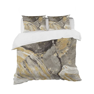 Designart 'Glam Phoenix Neutral' Glam Bedding Set