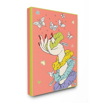 Stupell Industries Better Late Than Ugly Scrunchies Wall Accent