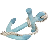12" Anchor Distressed Sculpture with Rope