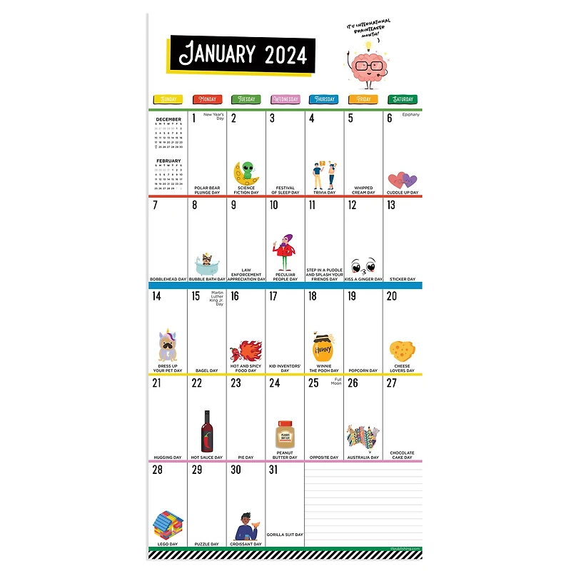 TF Publishing 2024 Every Day's A Holiday Mini Calendar