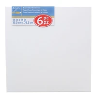 4 Packs: 6 ct. (24 total) 14" x 14" Super Value Canvas by Artist's Loft®