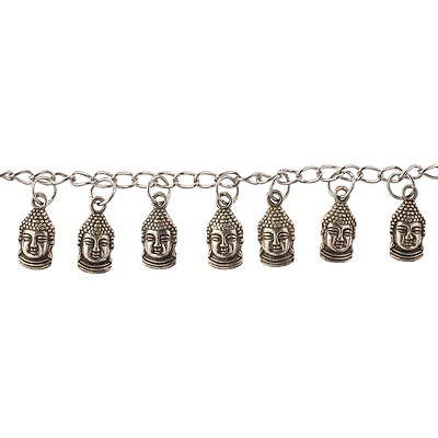 12 Pack: Silver Plated Metal Buddha Bead, 12mm by Bead Landing™