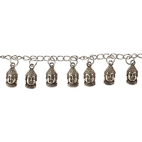 12 Pack:  Silver Plated Metal Buddha Bead, 12mm by Bead Landing™