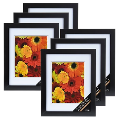 6 Pack: Black 8" x 10" Gallery Wall Frame with Double Mat by Studio Décor®