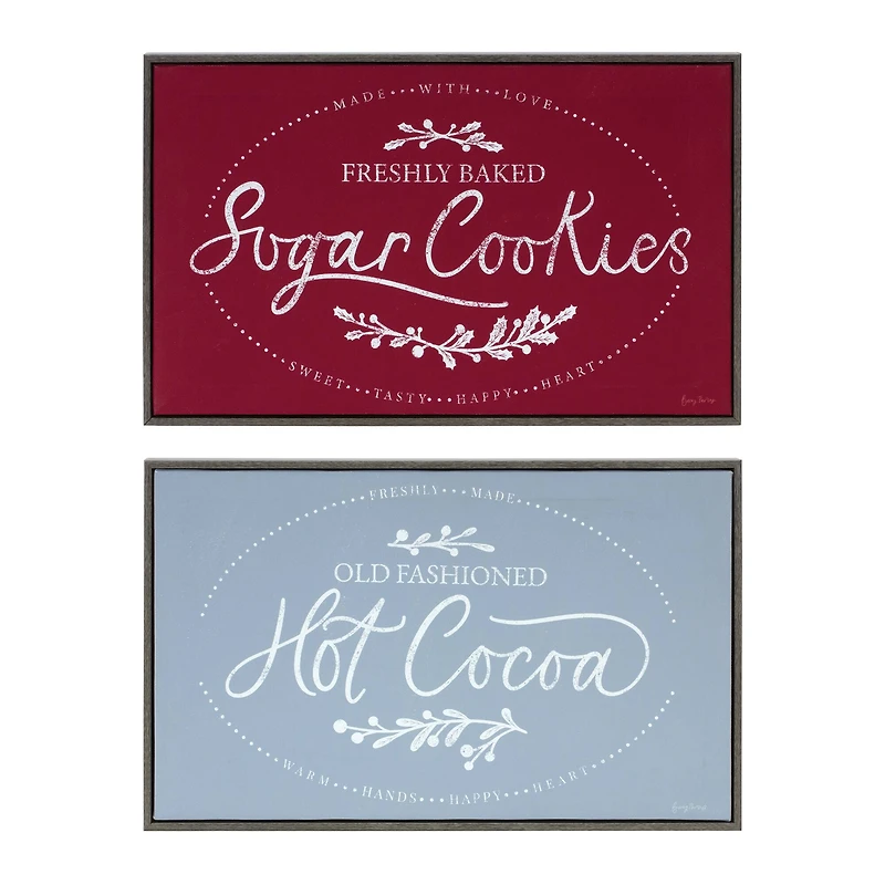 Winter Cookies & Cocoa Wall Sign Set