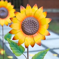 Glitzhome® 42" Fall Metal Sunflower Yard Stake Set