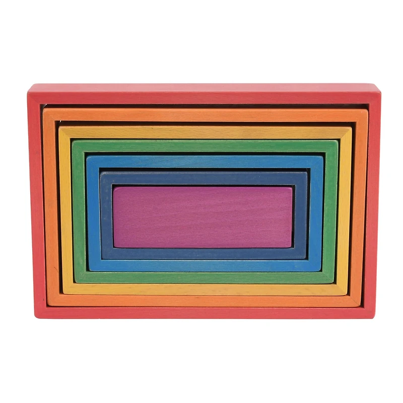 TickiT® Wooden Rainbow Architect Rectangles