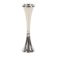 Silver Modern Candle Holder Set