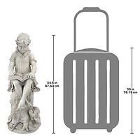 Design Toscano 34.5" Sierra the Reading Child Garden Statue