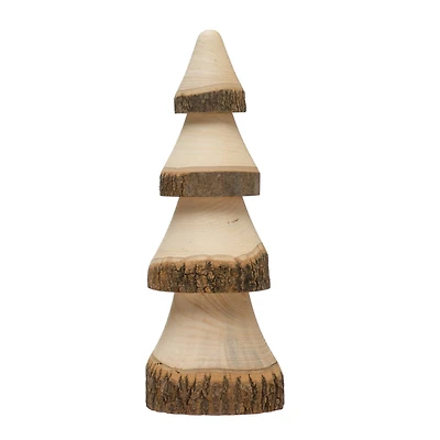 Hello Honey® 6.5" Natural Hand-Carved Wood Tree