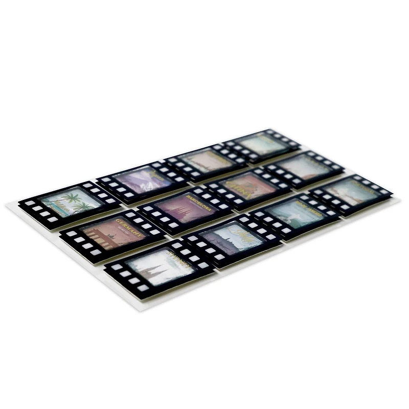 World Cities Film Strip Dimensional Stickers by Recollections™