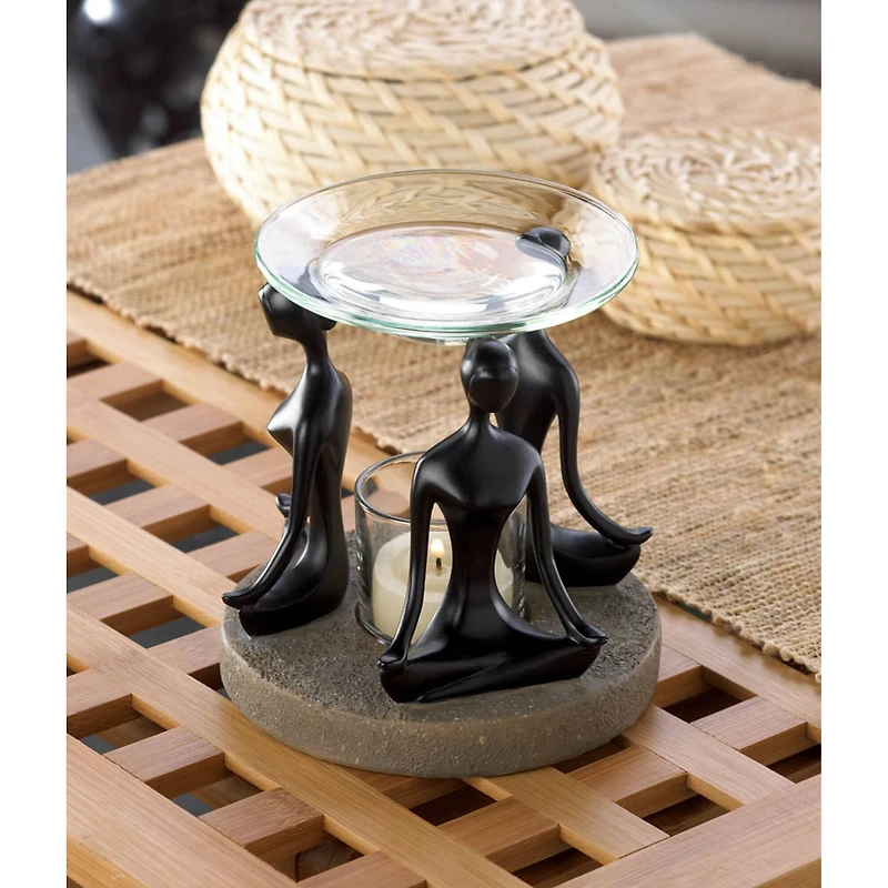 5" Namaste Yoga Triad Candle Oil Warmer