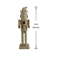 14" Christmas Elf with Tree DIY Pinewood Nutcracker by Make Market®