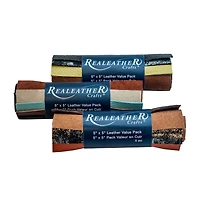 Assorted Realeather® 5" x 5" Leather Value Pack