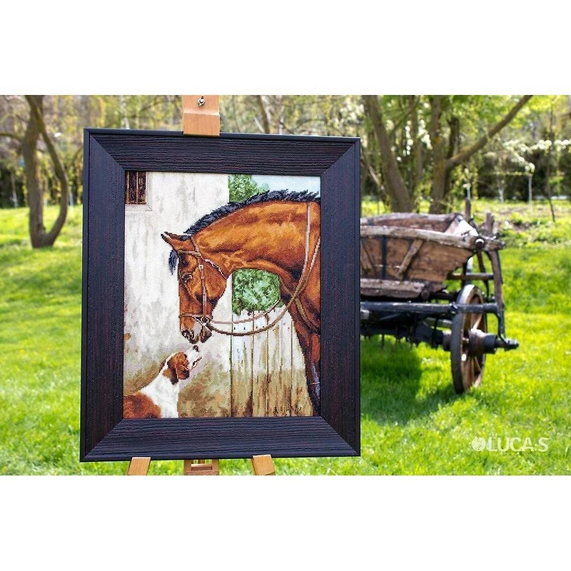 Luca-s Hunter And Foxhound Counted Cross Stitch Kit