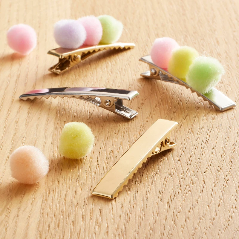 Rhodium & Gold Barrettes by Creatology™