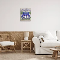 Stupell Industries Stars & Stripes Forever Americana Gnomes Canvas Wall Art