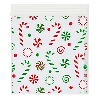 Candy Cane & Peppermints Zipper Treat Bags, 24ct. by Makery™