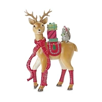 10" Deer & Squirrel Figurine
