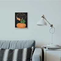 Stupell Industries Reasons To Be Thankful Pumpkin Fall Autumn Seasonal Design Wood Wall Plaque