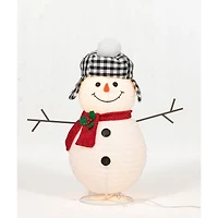 2.5ft. Pop-Up Plush Snowman Sculpture