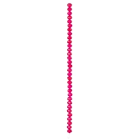 Fuchsia Faceted Glass Rondelle Beads, 8mm by Bead Landing™