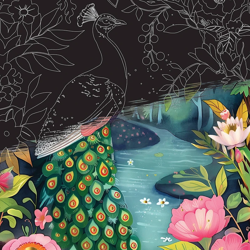 Brea Reese™ 9" x 12" Magical Forest Scratch Art Paper Pad