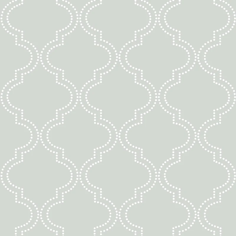 NuWallpaper Gray Quatrefoil Peel & Stick Wallpaper