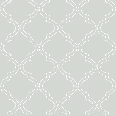 NuWallpaper Gray Quatrefoil Peel & Stick Wallpaper
