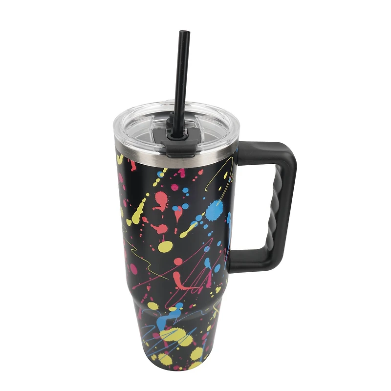 30oz. Splatter Stainless Steel Insulated Tumbler by Celebrate It