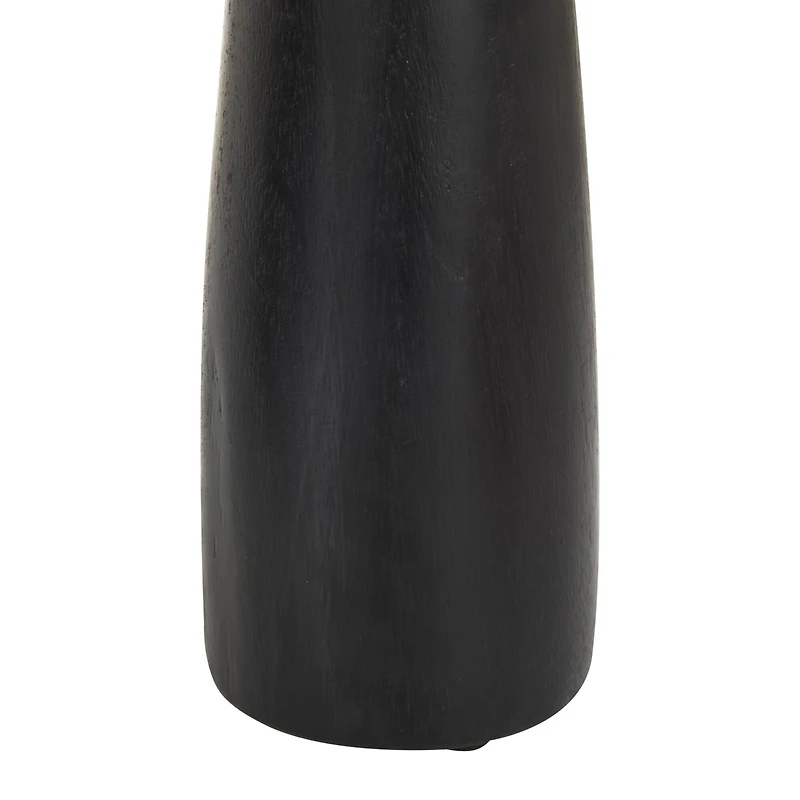 Black Wood Modern Candle holder 10",6",8"