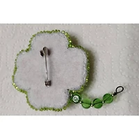 Crystal Art Beadwork Kit For Creating Brooch Symbol Of Luck