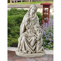 Design Toscano 23.5" St. Anne with the Young Mary Mother of Jesus Statue