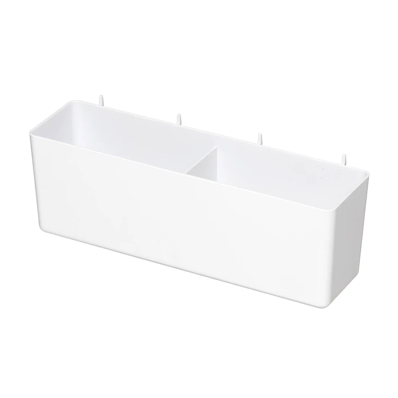 Medium White Pegboard Storage Bin by Simply Tidy®