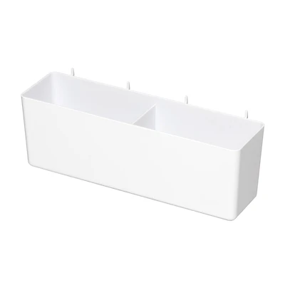 Medium White Pegboard Storage Bin by Simply Tidy®
