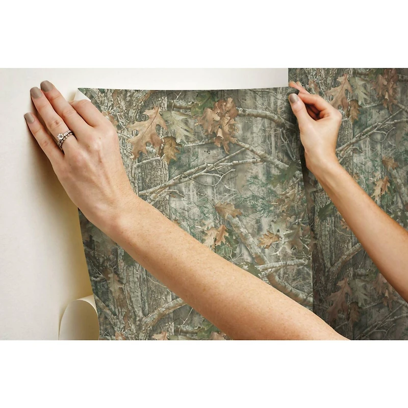 RoomMates Kanati Camo Peel & Stick Wallpaper