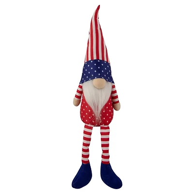 17.7" Sitting Patriotic Boy 4th of July Gnome