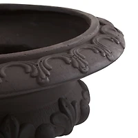 12.5" Iron-finish Decorative Urn