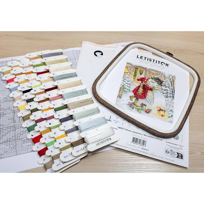 Letistitch Winter Playtime Counted Cross Stitch Kit