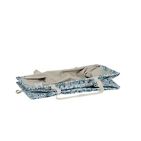 Household Essentials Krush® Blue Floral Canvas Tote