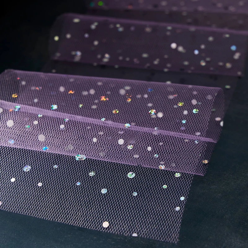 Holographic Dot Tulle by Celebrate It