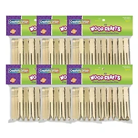 Creativity Street Natural Flat Slotted Clothespins