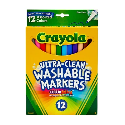 Crayola® Washable™ 12 Color Fine Line Marker Set