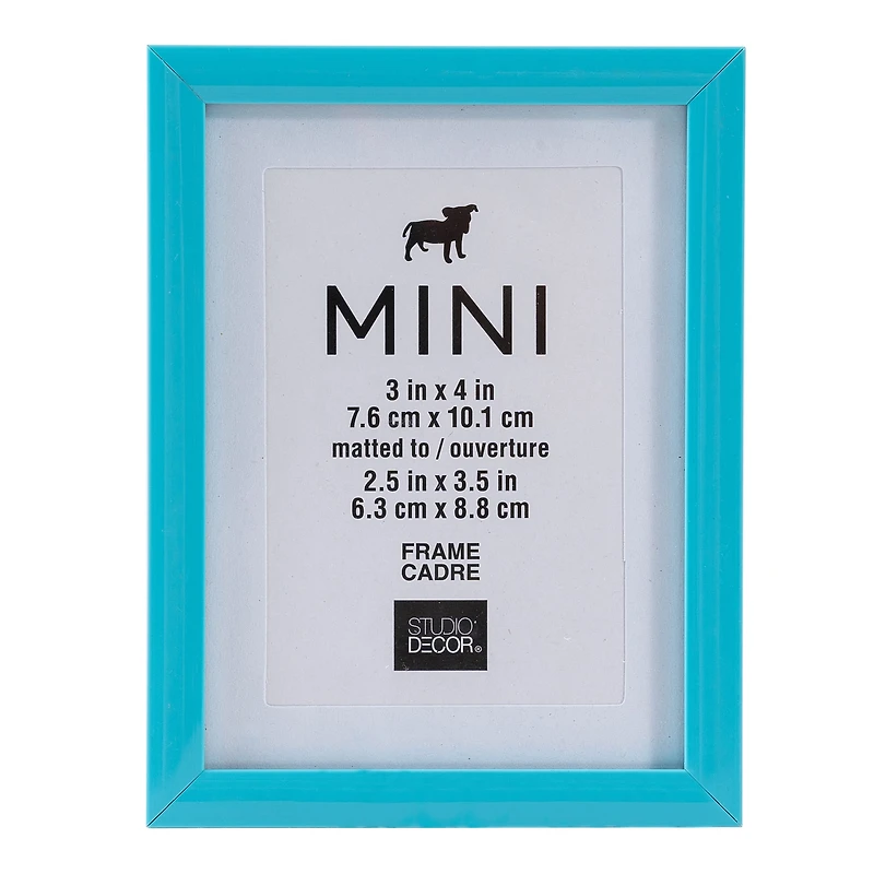 Turquoise Mini Frame with Mat by Studio Décor®