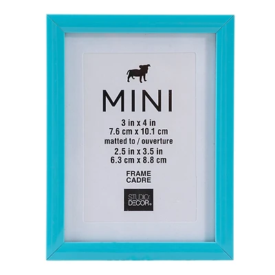 Turquoise Mini Frame with Mat by Studio Décor®