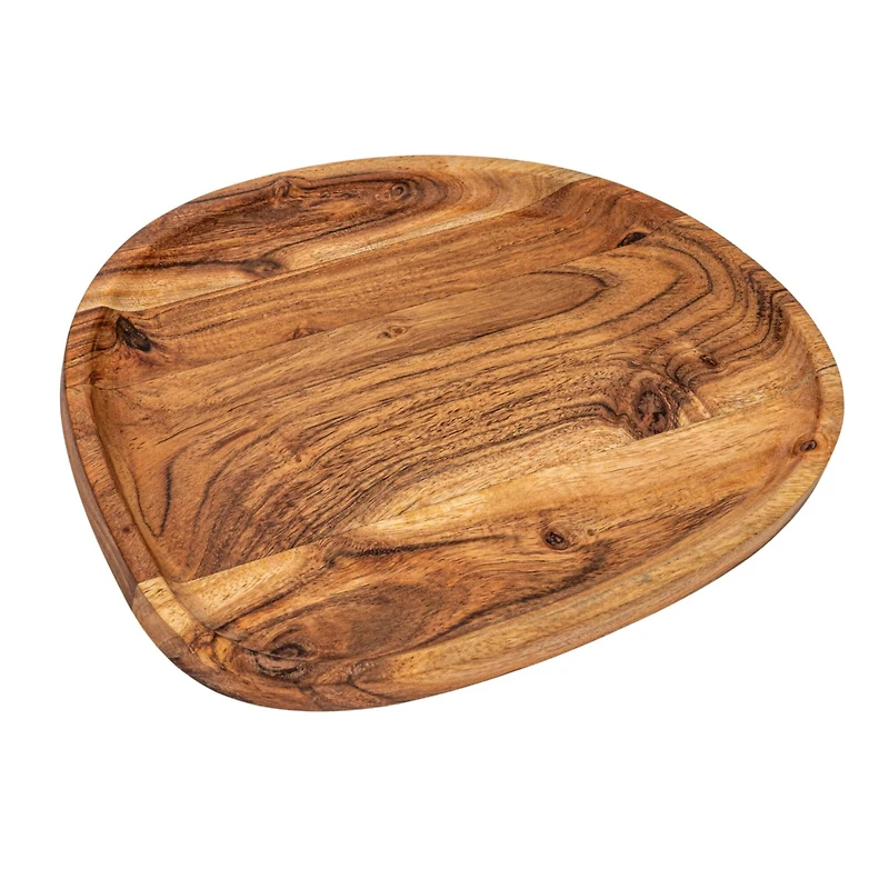 Hello Honey® 11.75" Natural Acacia Wood Oval Serving Tray