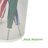 Mind Reader White Metal Mesh Umbrella Holder Basket