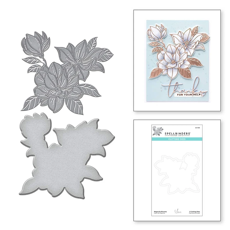 Spellbinders® Yana Smakula Magnolia Blooms Etched Dies